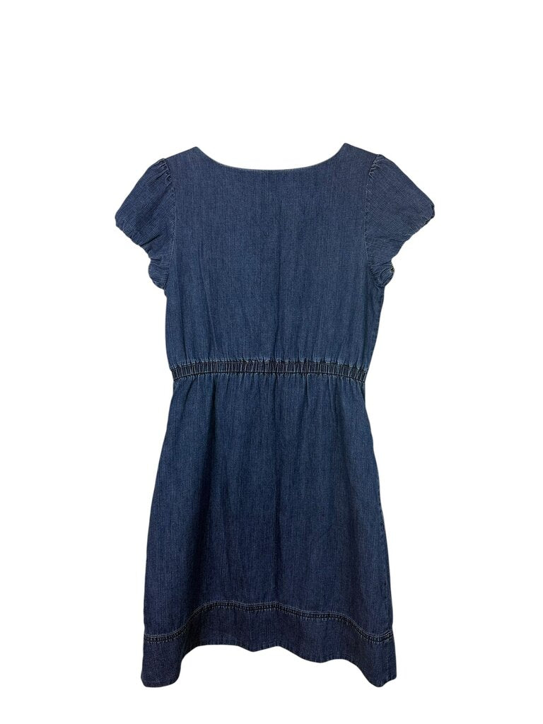 MAEVE CHAMBRAY RUFFLE DRESS
