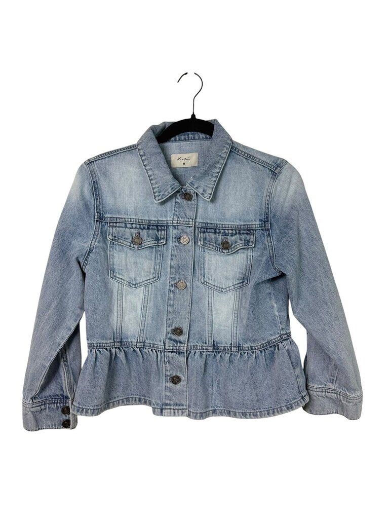 KANCAN PEPLUM DENIM JACKET