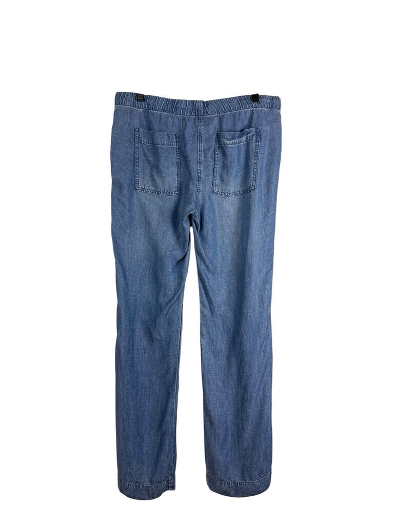 BELLA DAHL DRAWSTRING CHAMBRAY PANTS