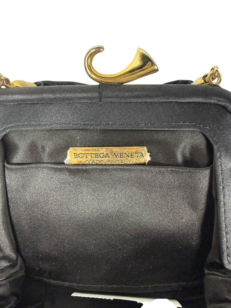 AUTHENTIC BOTTEGA VENETA VELVET & SATIN INTRECCIATO BAG