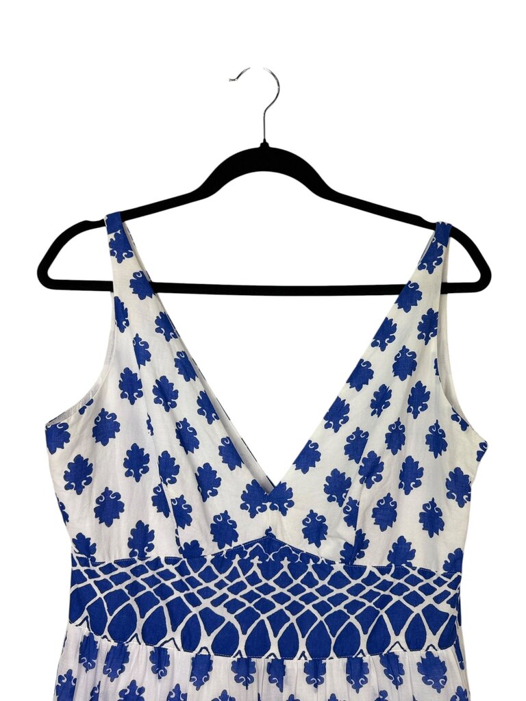 J. CREW PATTERNED MIDI DRESS