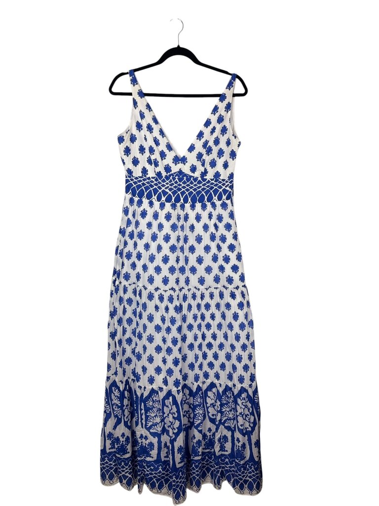 J. CREW PATTERNED MIDI DRESS