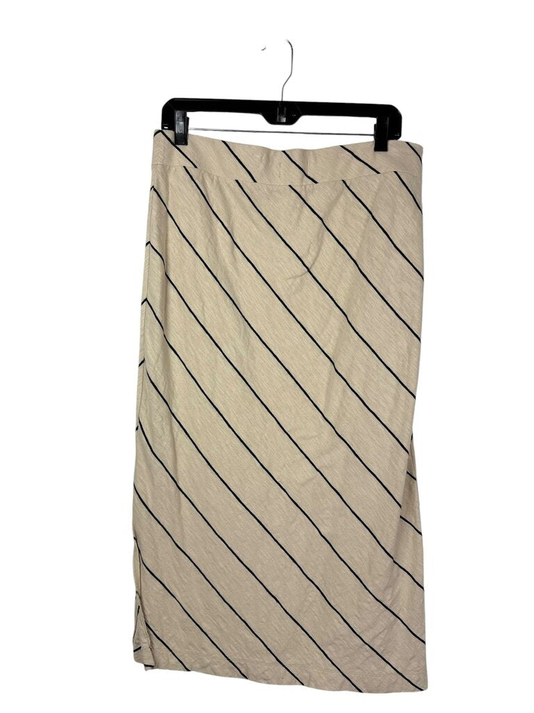 LOU & GREY STRIPE MIDI SKIRT