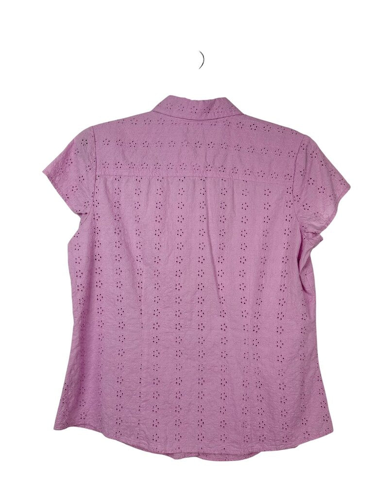 STYLE & CO EYELET BUTTON DOWN