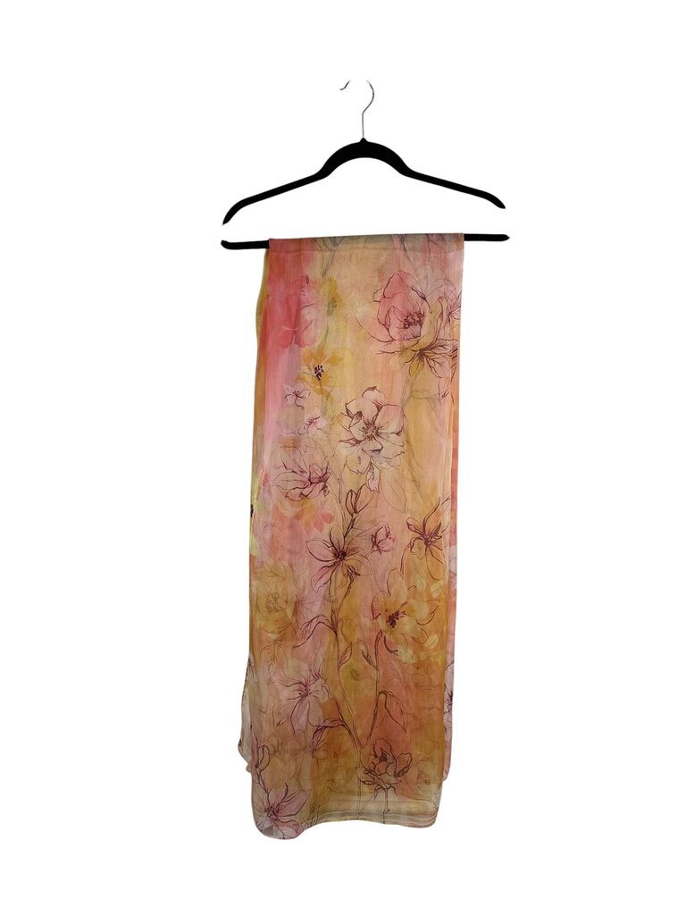 NORDSTROM SILK FLORAL SCARF
