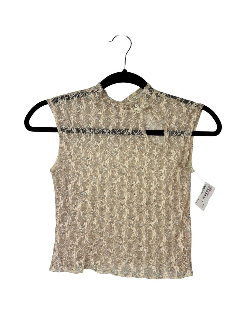 SHEER LACE CROP TOP