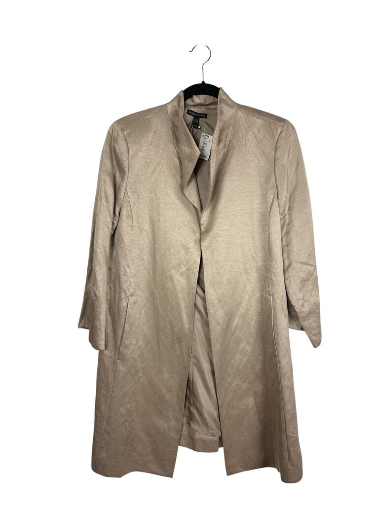 EILEEN FISHER LONG SILK JACKET