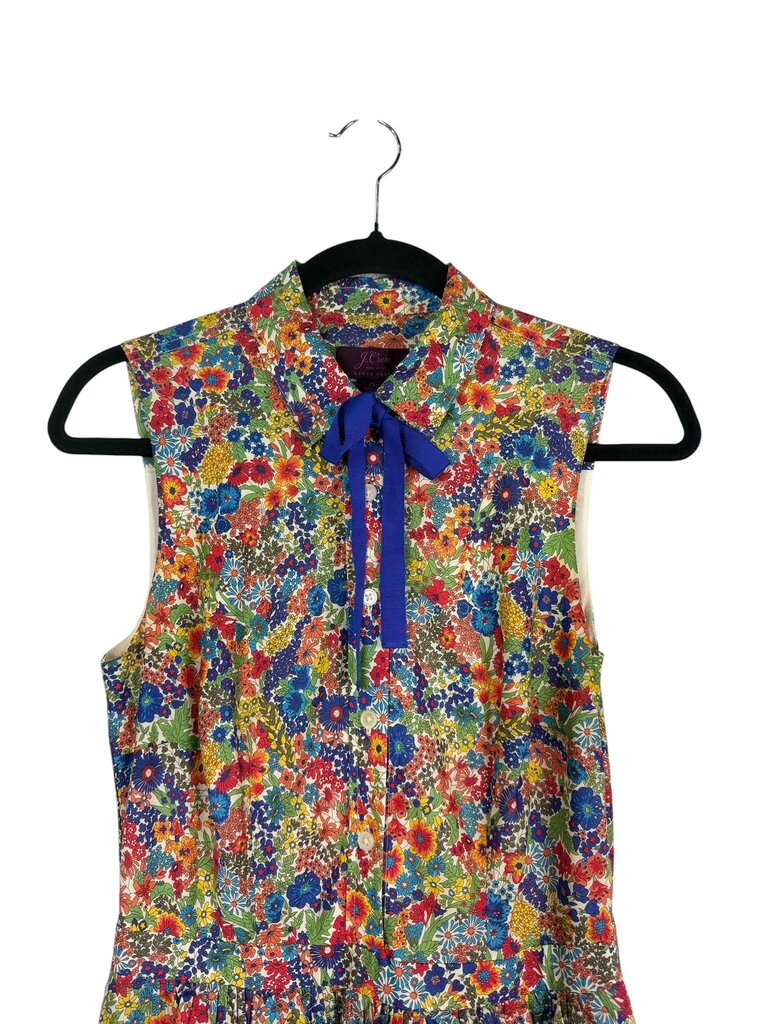 J.CREW FLORAL BUTTON SHIRT DRESS