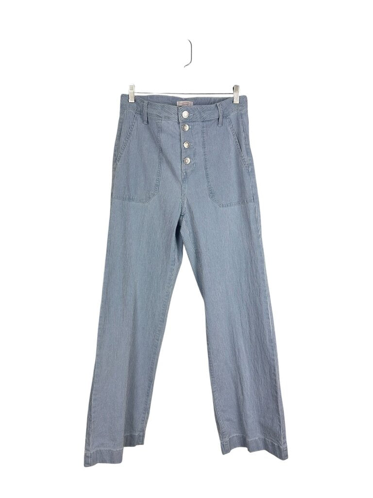 LC LAUREN CONRAD HIGH RISE PINSTRIPE JEANS