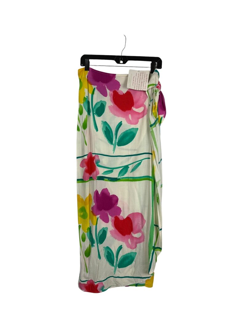 JAM'S WORLD FLORAL WRAP MIDI SKIRT