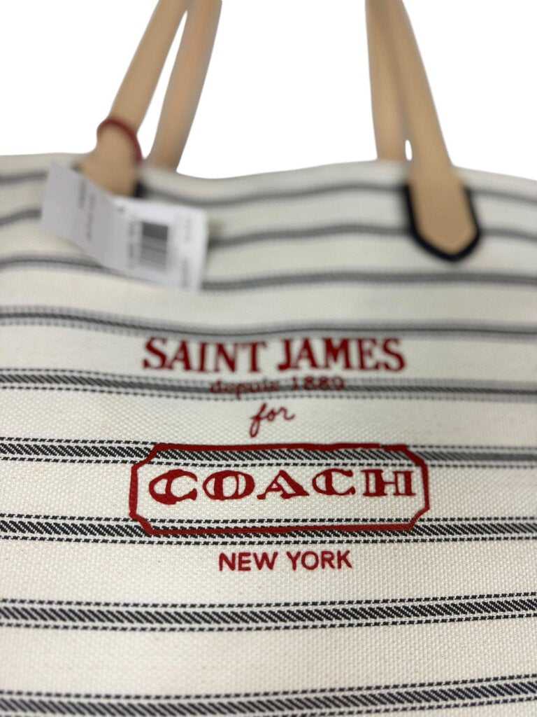 COACH LEGACY WEEKEND SAINT JAMES STRIPED TOTE