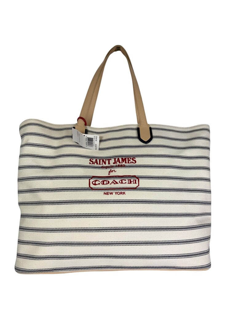 COACH LEGACY WEEKEND SAINT JAMES STRIPED TOTE