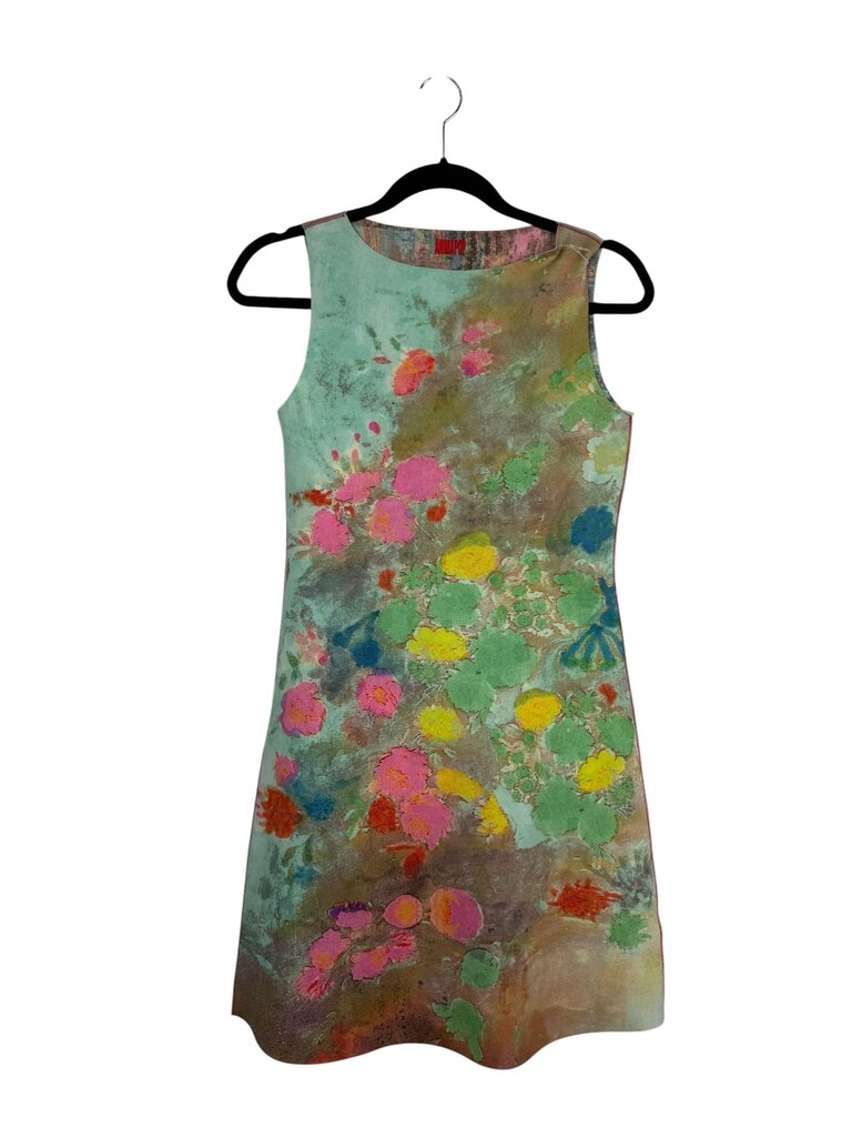 ANIMAPOP ABSRACT WATERCOLOR FLORALS SHIFT DRESS