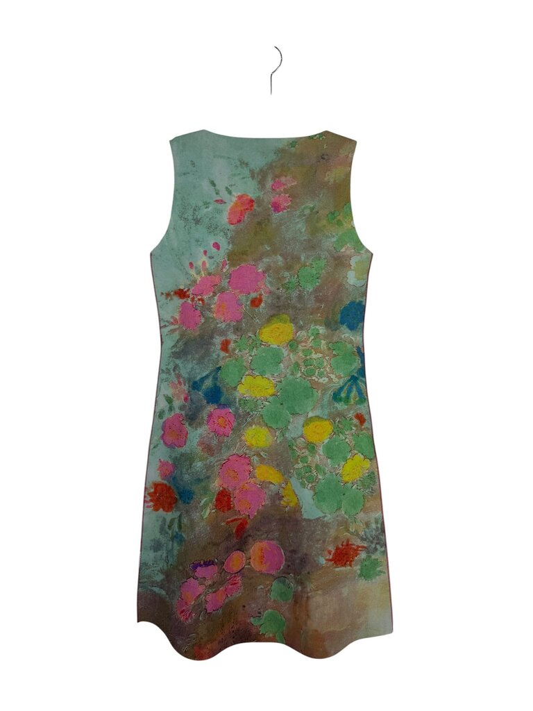 ANIMAPOP ABSRACT WATERCOLOR FLORALS SHIFT DRESS