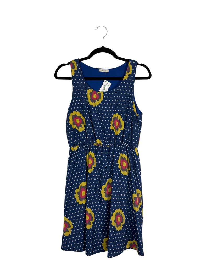 EVERLY FLORAL POLKA DOT DRESS