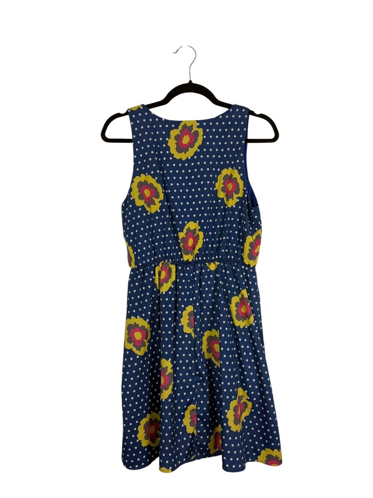 EVERLY FLORAL POLKA DOT DRESS