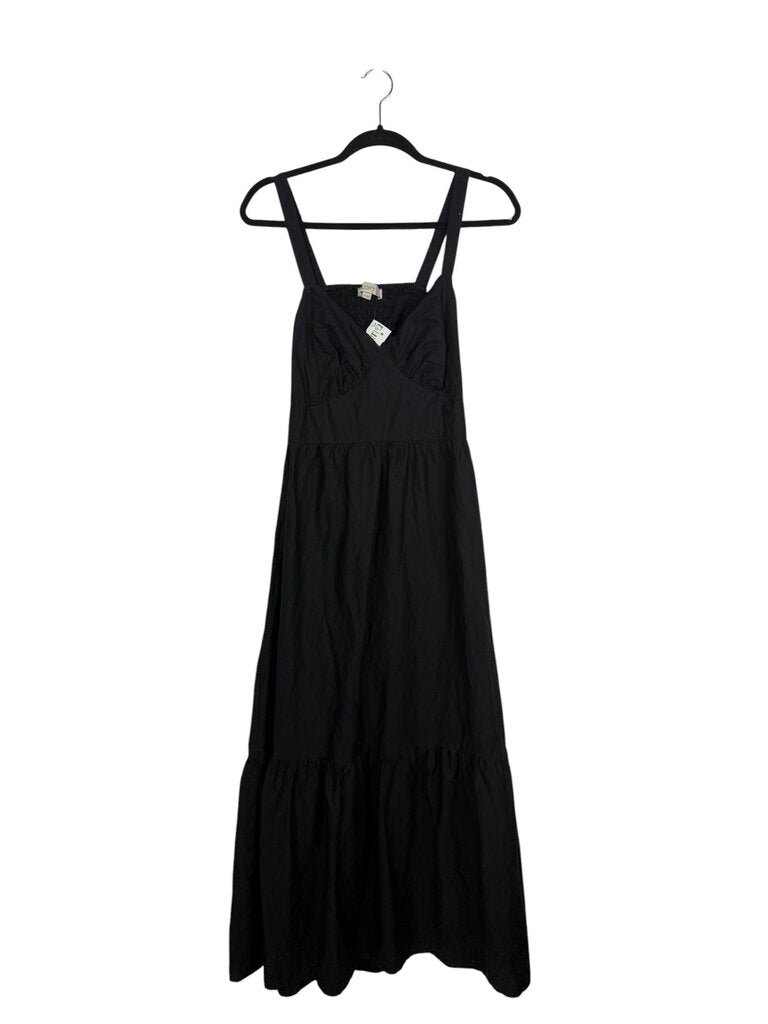 LOFT TIERED MIDI DRESS