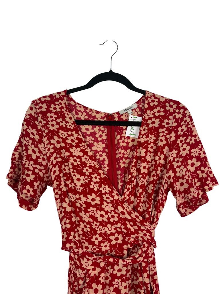 MADEWELL FLORAL WRAP ROMPER