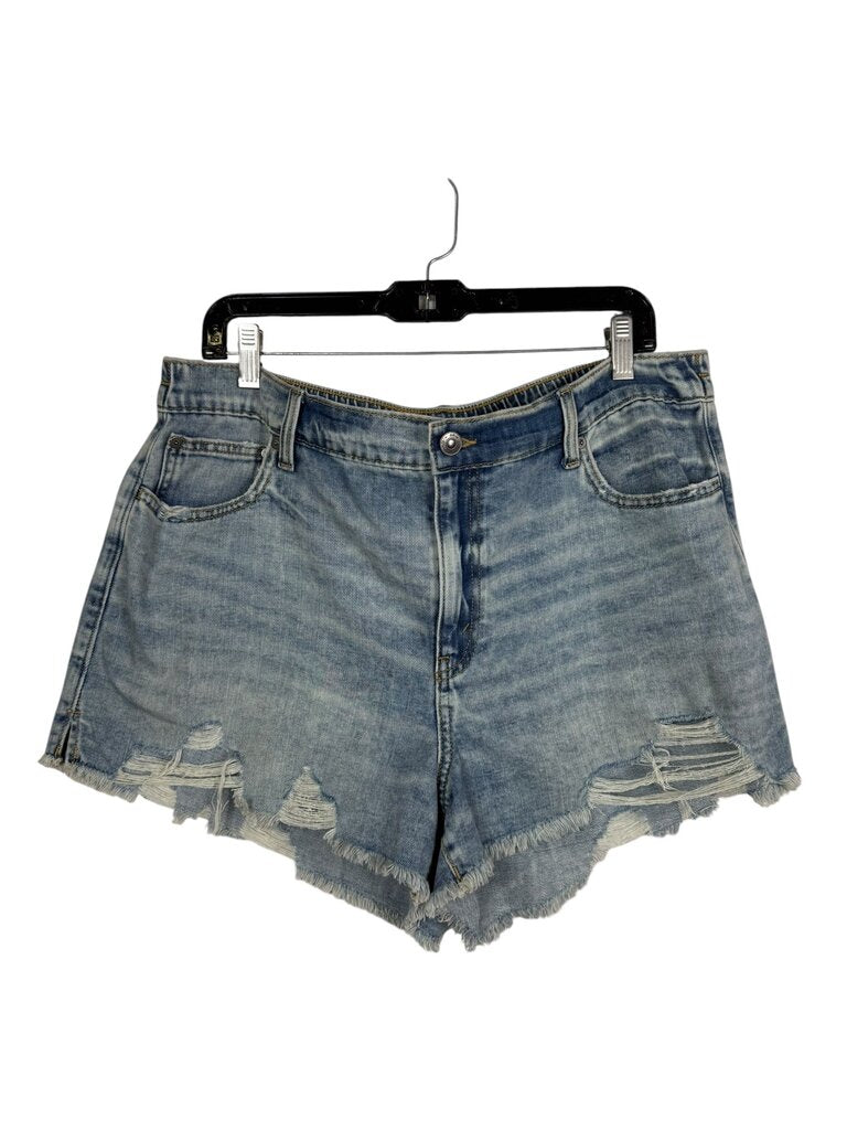 AERIE DISTRESSED DENIM SHORTS