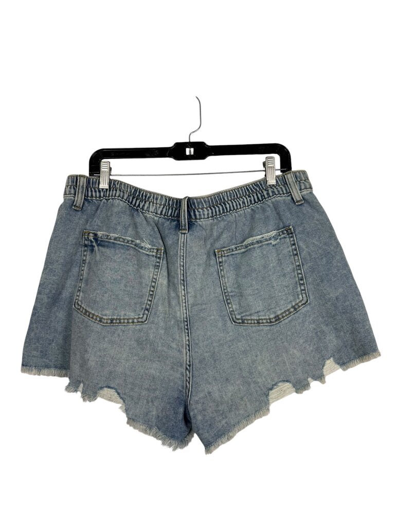 AERIE DISTRESSED DENIM SHORTS