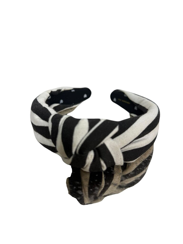 LELE SADOUGHI STRIPED KNOT HEADBAND