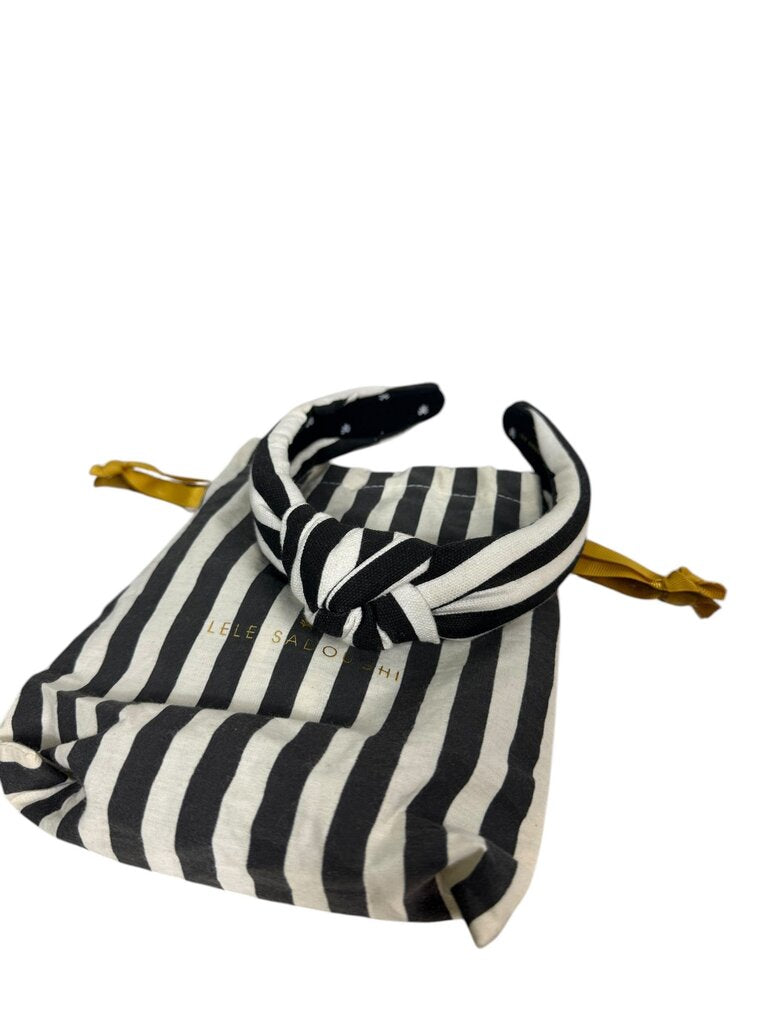 LELE SADOUGHI STRIPED KNOT HEADBAND