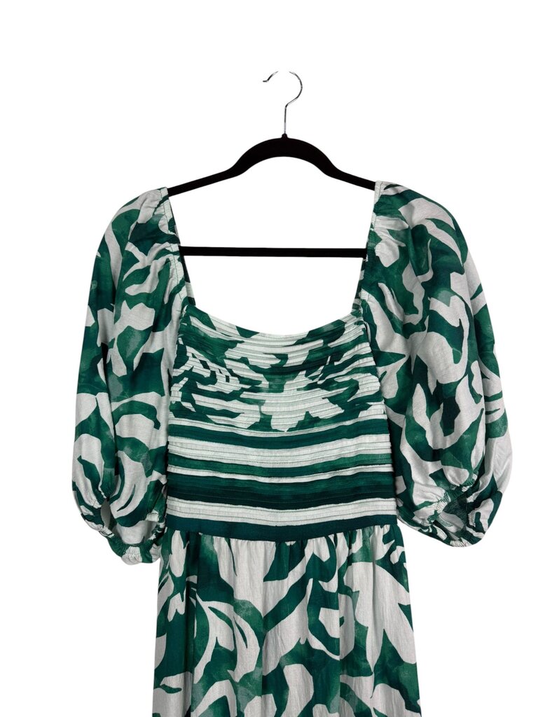 PATTERN TIERED MAXI DRESS