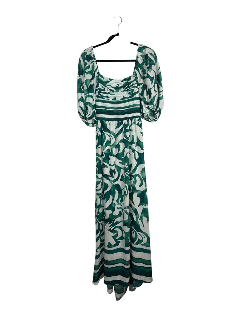 PATTERN TIERED MAXI DRESS