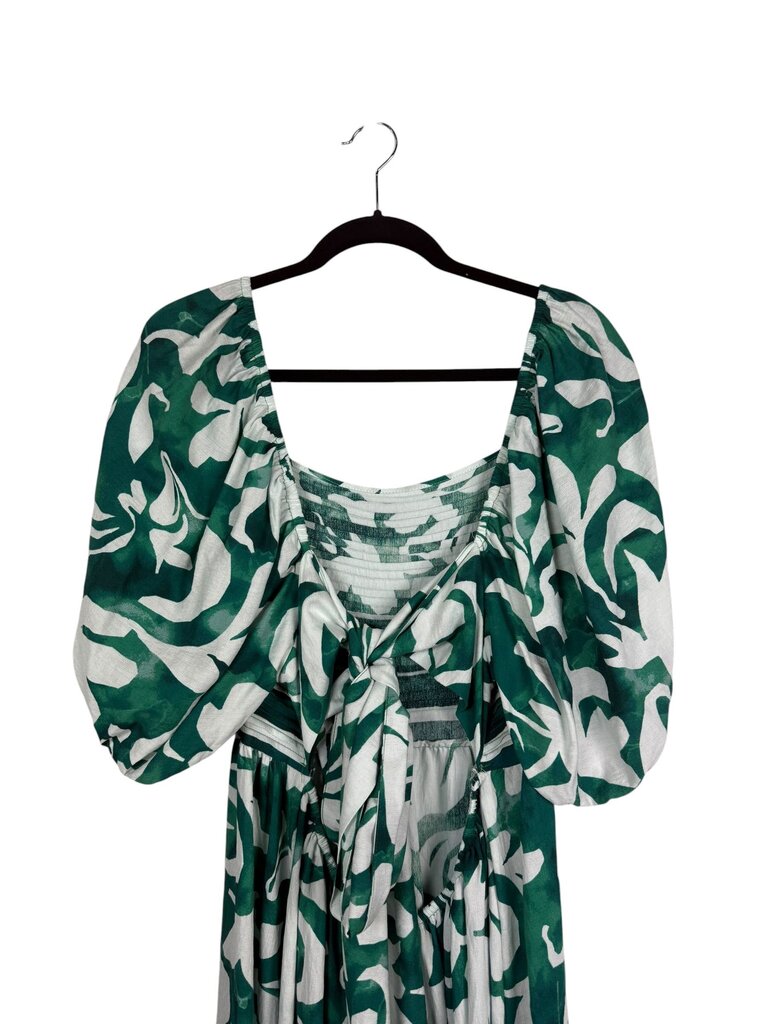 PATTERN TIERED MAXI DRESS