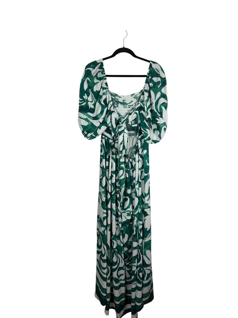PATTERN TIERED MAXI DRESS