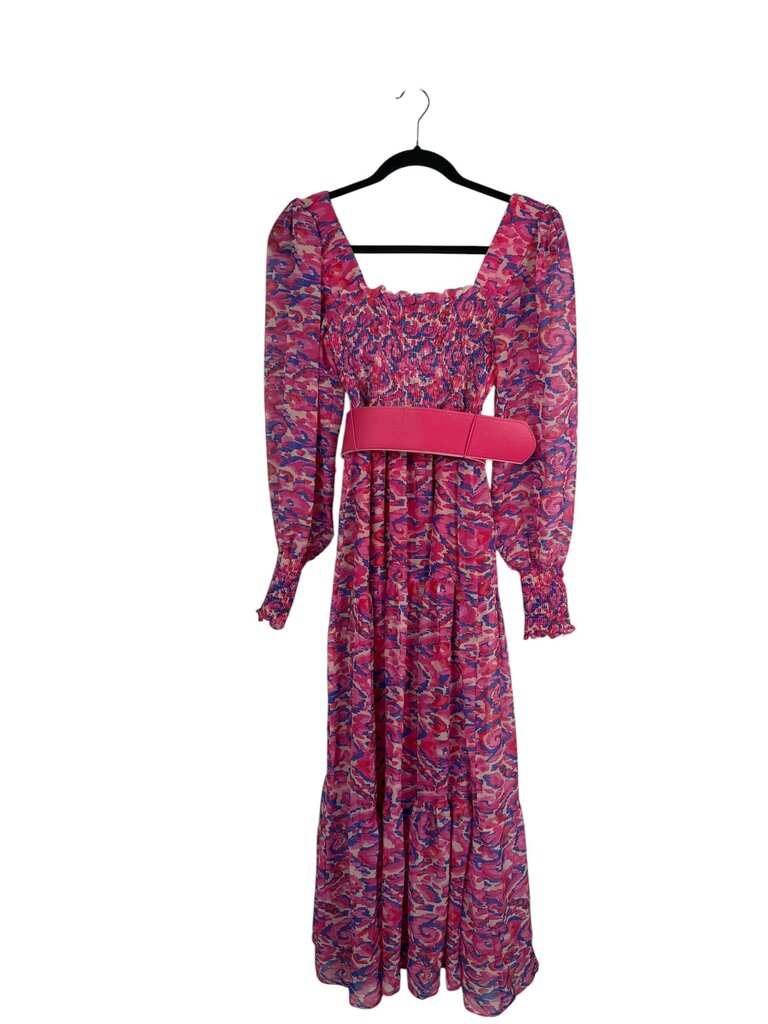 FAME ABSTRACT PATTERN MAXI DRESS