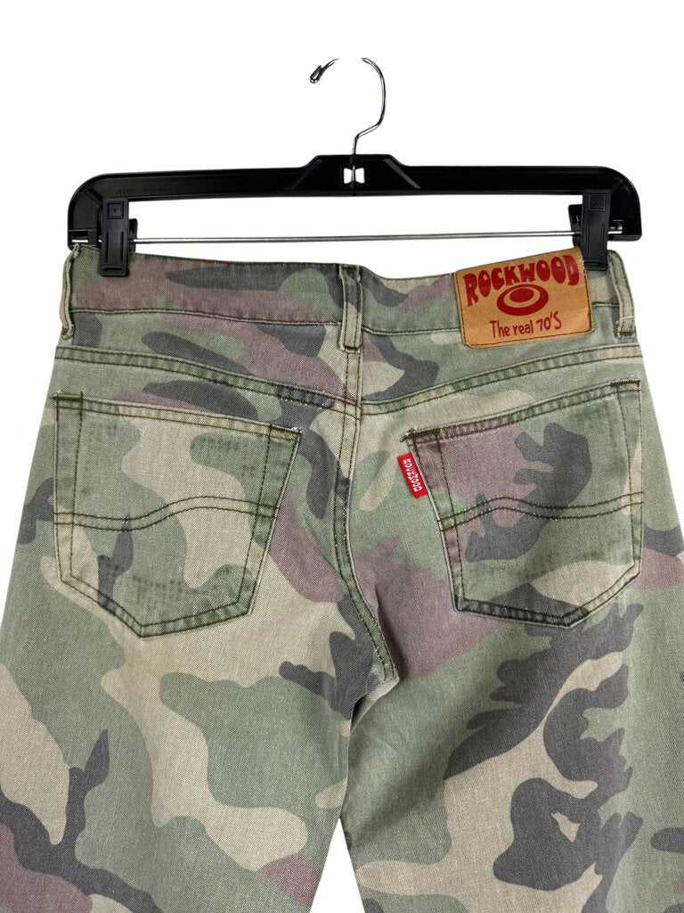 ROCKWOOD CAMO FLARE JEANS