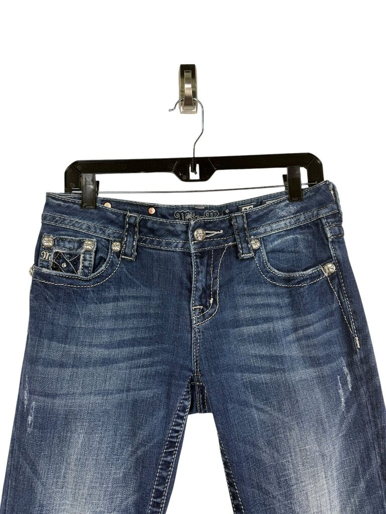 MISS ME STUDDED FLARE JEANS