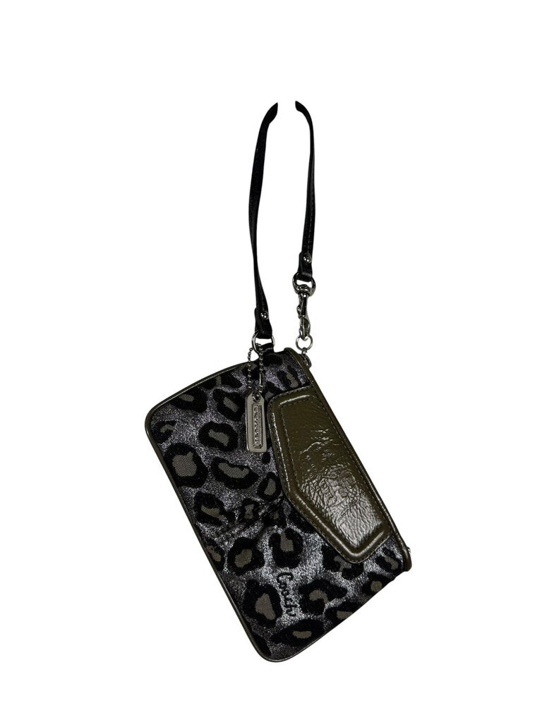 COACH METALLIC CHEETAH PRINT WRISTLET