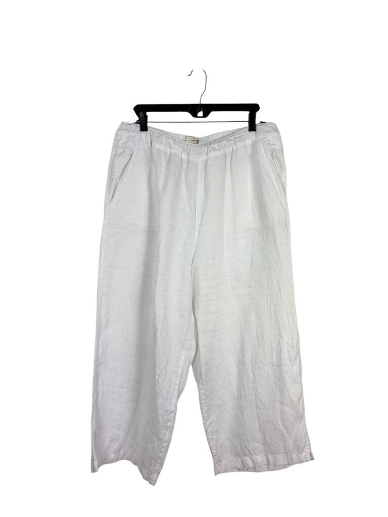 CYNTHIA ROWLEY PULL ON LINEN PANTS