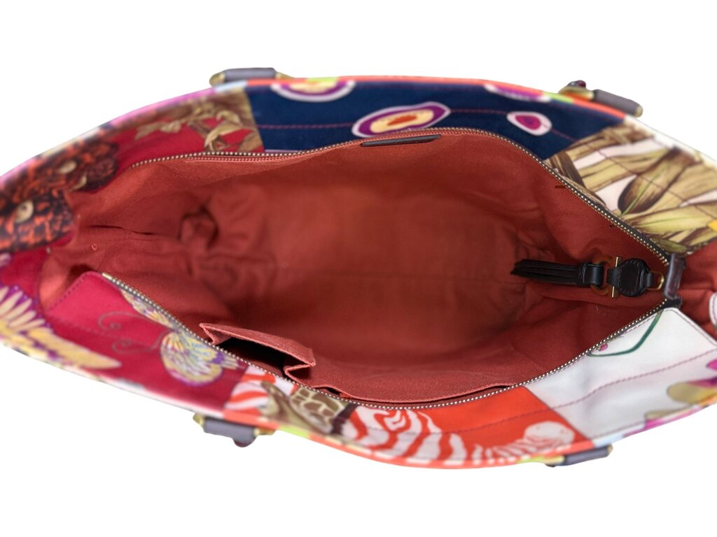 SALVATORE FERRAGAMO NYLON PRINTED TOTE