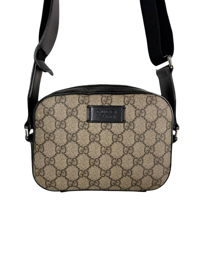 GUCCI SUPREME CANVAS CAMERA BAG