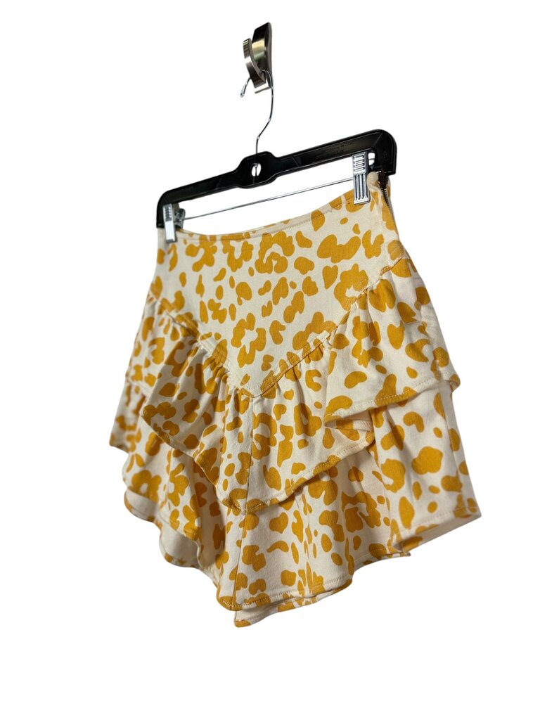 MOTHER ANIMAL PRINT TIERED MINI SKIRT