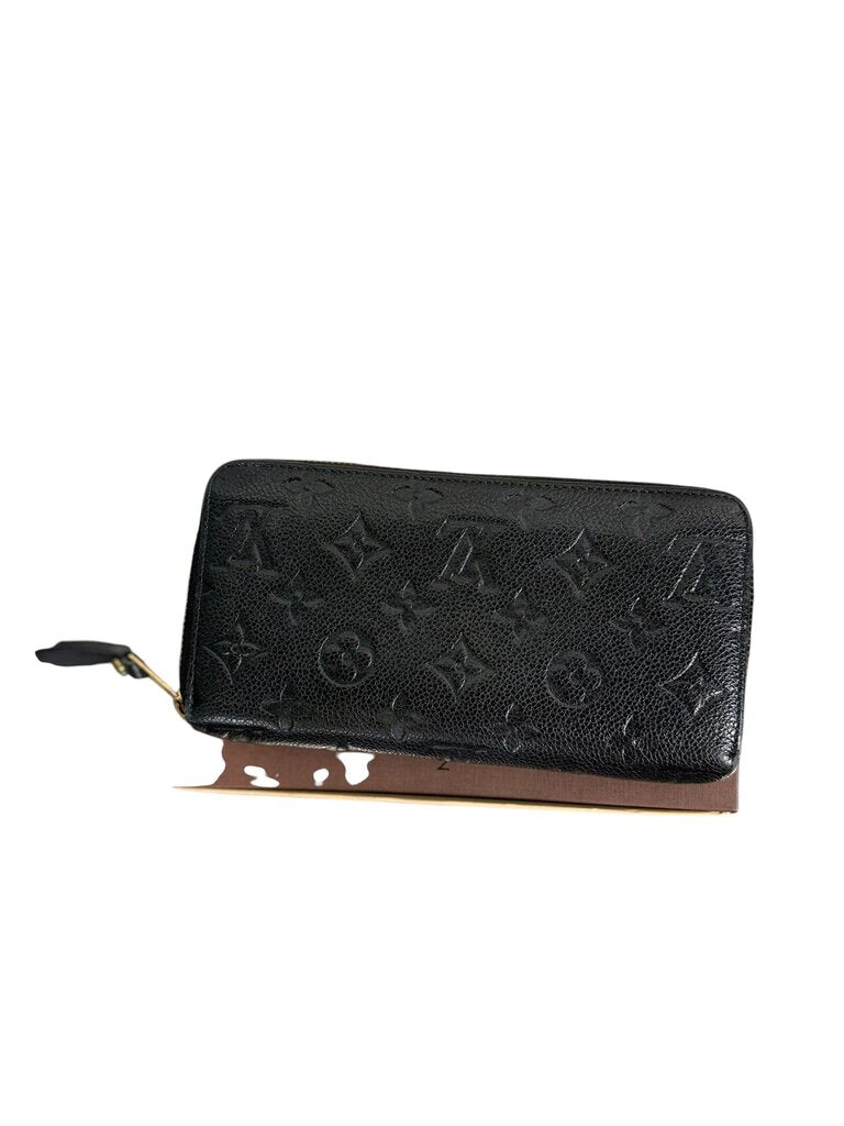 LOUIS VUITTON LEATHER MONOGRAM ZIPPY EMPRIENTE WALLET