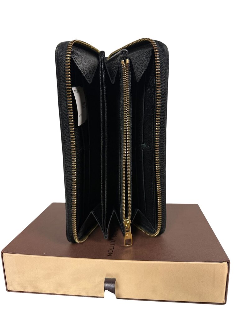LOUIS VUITTON LEATHER MONOGRAM ZIPPY EMPRIENTE WALLET