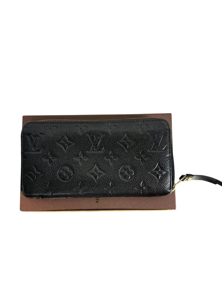 LOUIS VUITTON LEATHER MONOGRAM ZIPPY EMPRIENTE WALLET