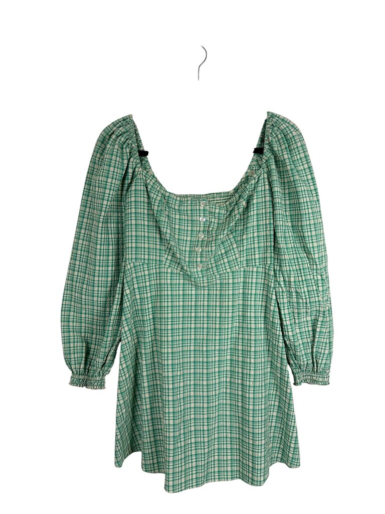 URBAN OUTFITTERS PLAID BUTTON DRESS