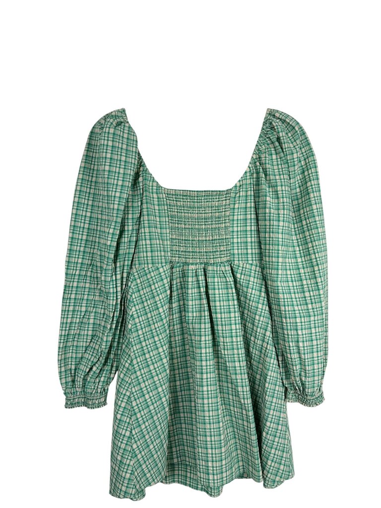 URBAN OUTFITTERS PLAID BUTTON DRESS