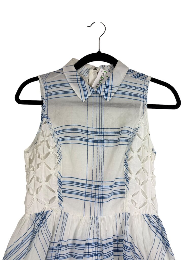 MOULINETTE SOEURS PLAID & EYELET DRESS