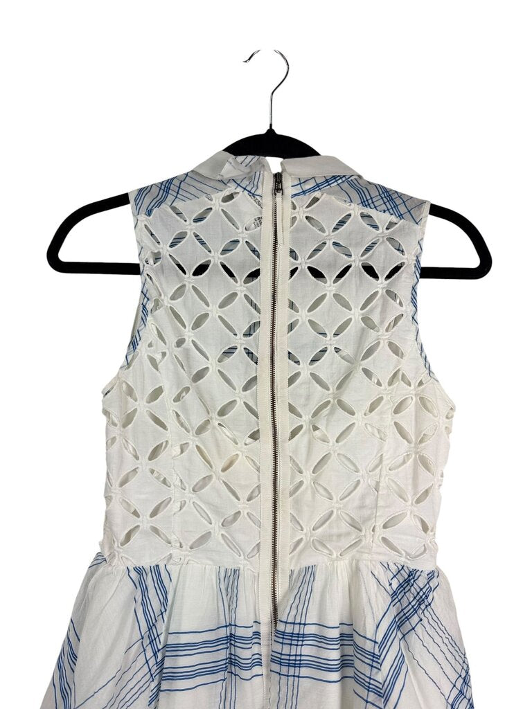 MOULINETTE SOEURS PLAID & EYELET DRESS