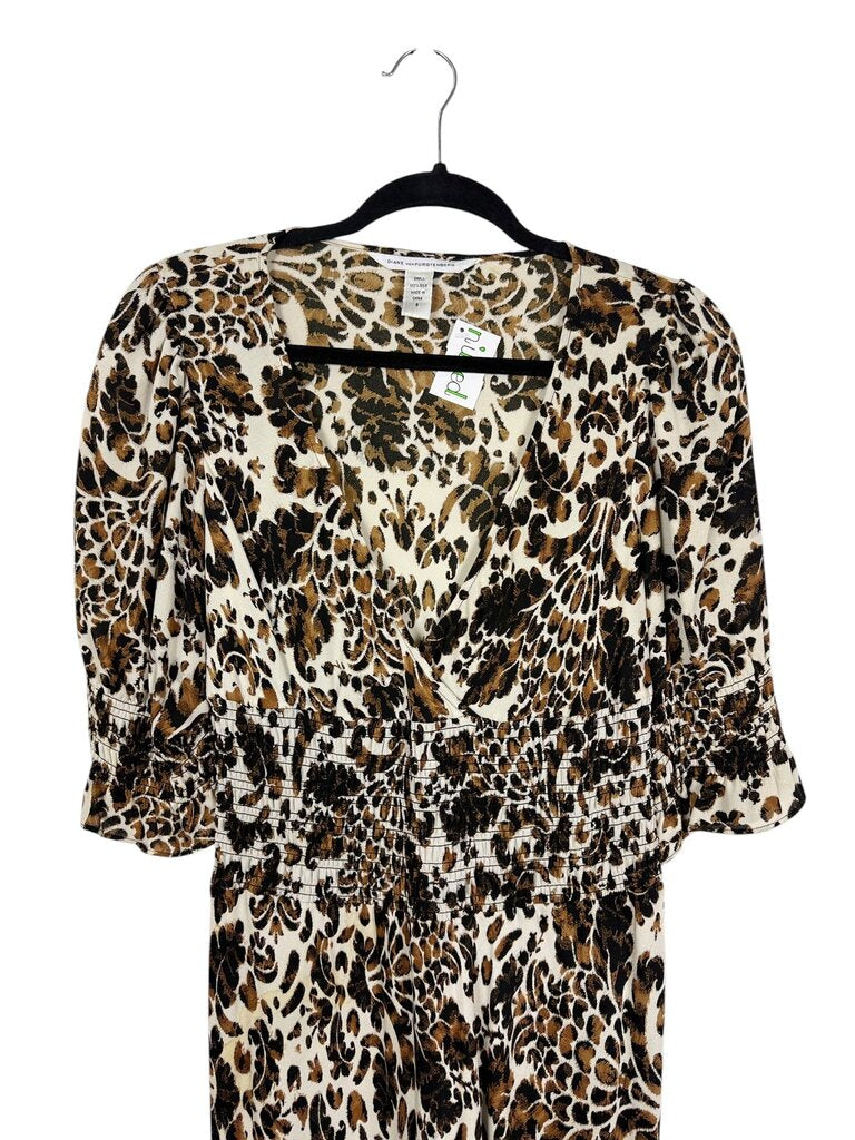DIANE VON FURSTENBURG 100% SILK JACQUARD DRESS