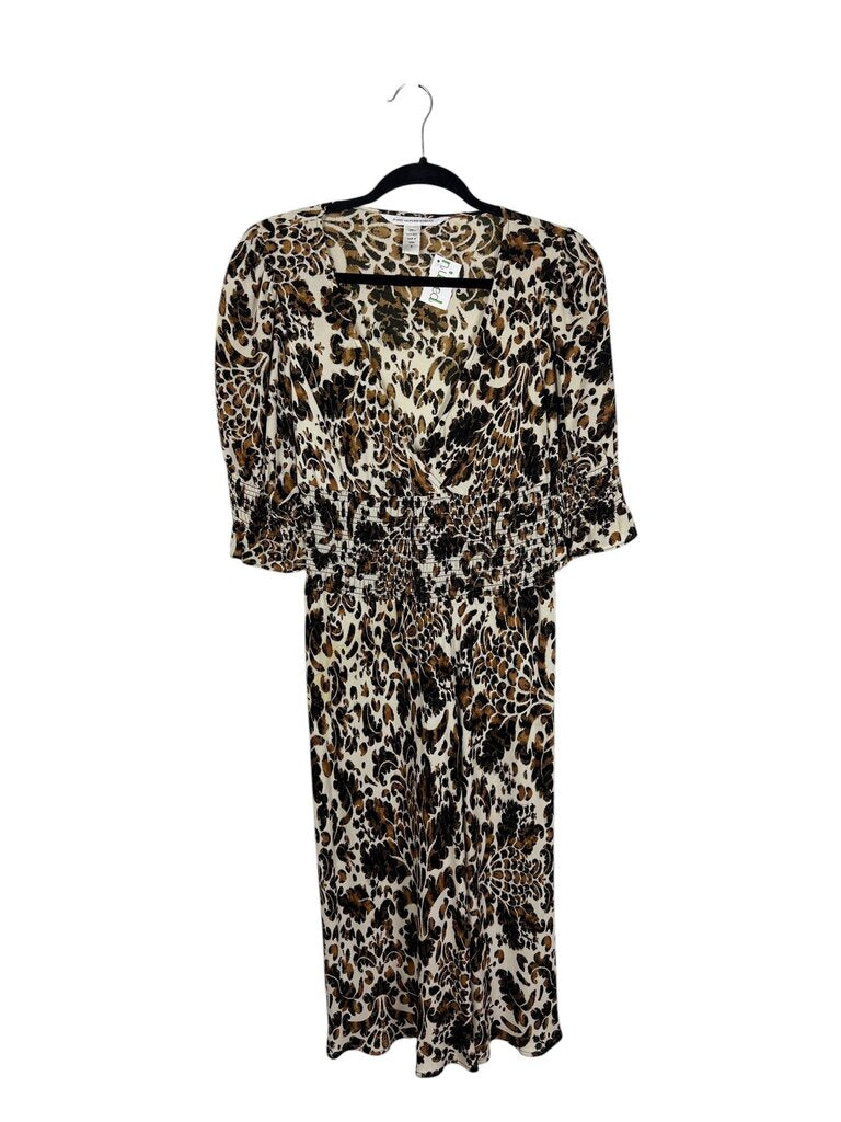 DIANE VON FURSTENBURG 100% SILK JACQUARD DRESS
