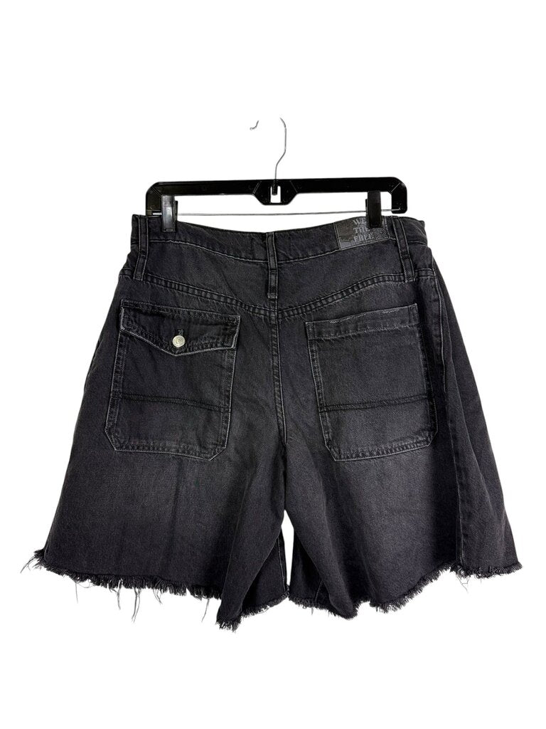 FREE PEOPLE OVERLAP DENIM SHORTS