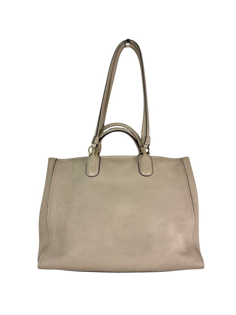 AUTHENTIC SALVATORE FERRAGAMO GANCIO LEATHER TOTE