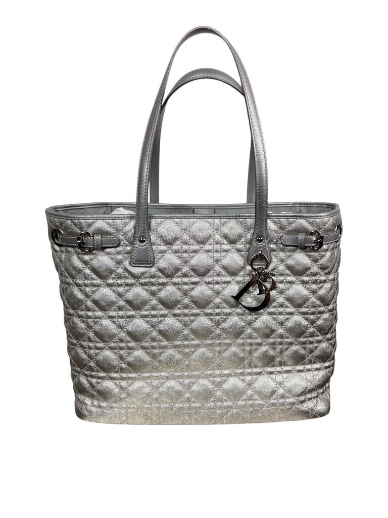 AUTHENTIC CHRISTIAN DIOR FABRIC QUILTED TOTE